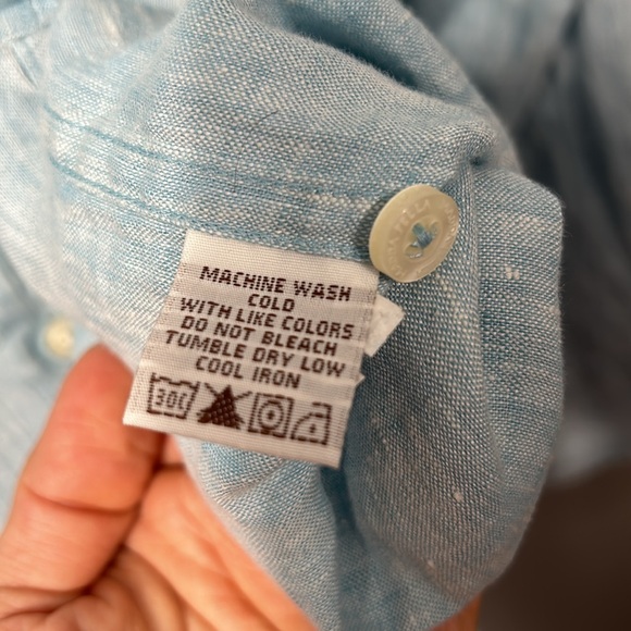 Madda Fella Linen Long Sleeve Linen Shirt size XXL- gently used - Picture 9 of 14